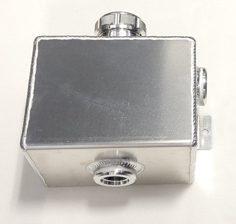 1 Gallon Fabricated Coolant Tank w/ 16ORB Bungs & Billet Lid