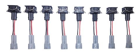Set of 8 Bosch Fuel Injector Wiring Adapters