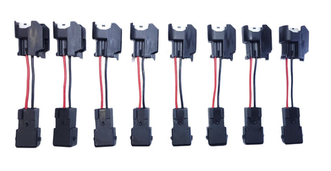 Set of 8 Bosch Fuel Injector Wiring Adapters