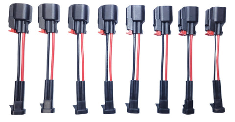 Set of 8 Bosch Fuel Injector Wiring Adapters