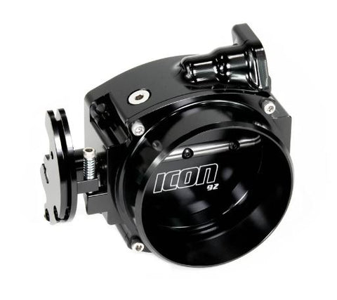 ICON 92 / 95mm Cable Drive LS Throttle Body (Black) w/ Interchangeable Connection