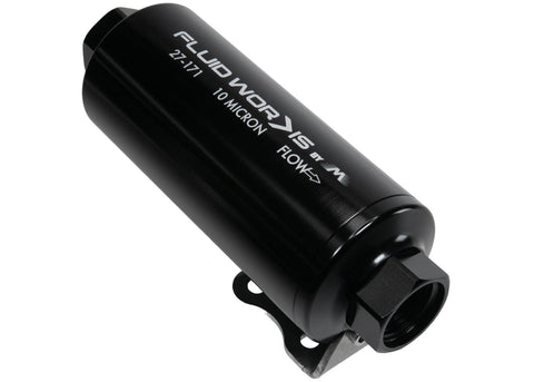 Fluidworks 12GPM 12ORB Post Fuel Filter w/ Mount (10 or 100 Micron Options Available)