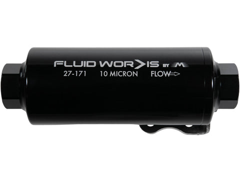 Fluidworks 12GPM 12ORB Post Fuel Filter w/ Mount (10 or 100 Micron Options Available)