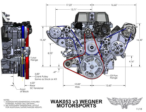 WAK053 GM LSA 1.9L Accessory Drive