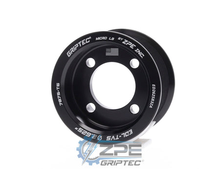2.625" 10 Rib ZPE GripTec® 2pc Edelbrock TVS L3 Black Pulley Only