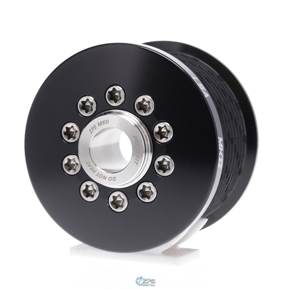 2.80" 10 Rib ZPE GripTec® 2pc MKII LSA L2V Black Pulley & Hub Kit