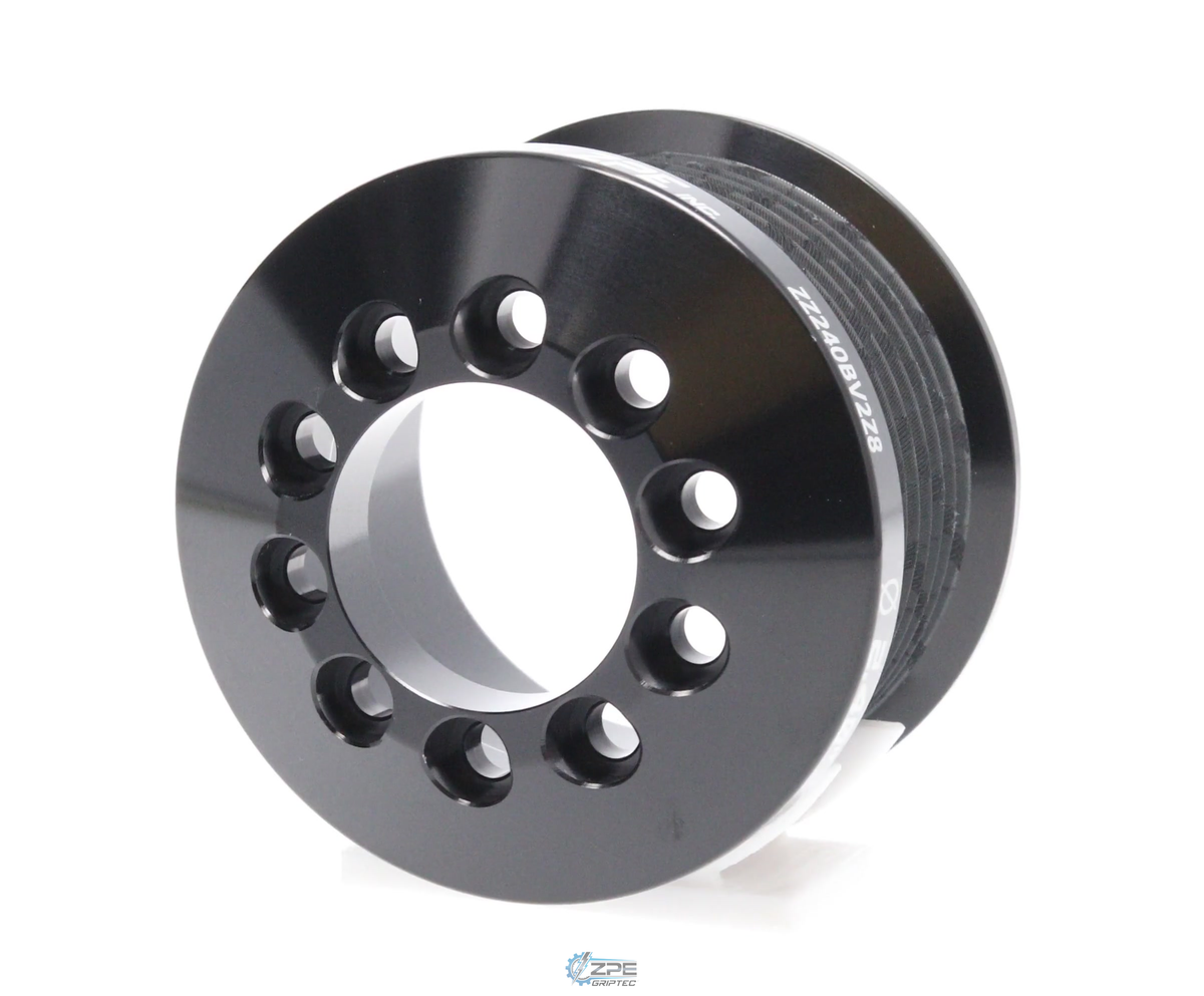 2.40" 8 Rib ZPE GripTec® 2pc MKII LSA L2V Black Pulley Only