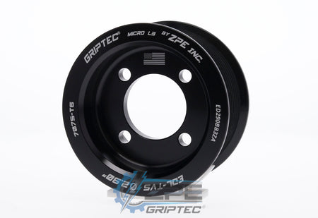 2.90" 10 Rib ZPE GripTec® 2pc Edelbrock TVS L3 Black Pulley Only