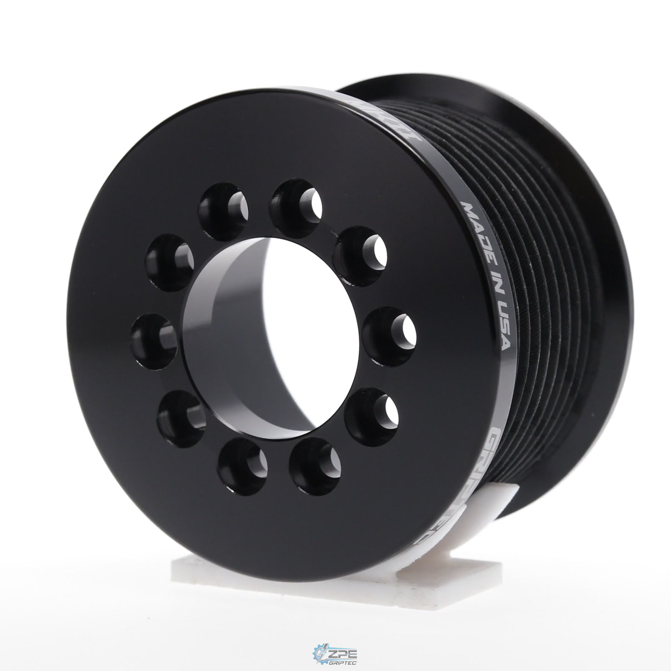 2.55" 10 Rib ZPE GripTec® 2pc MKII LSA L3V Black Pulley Only