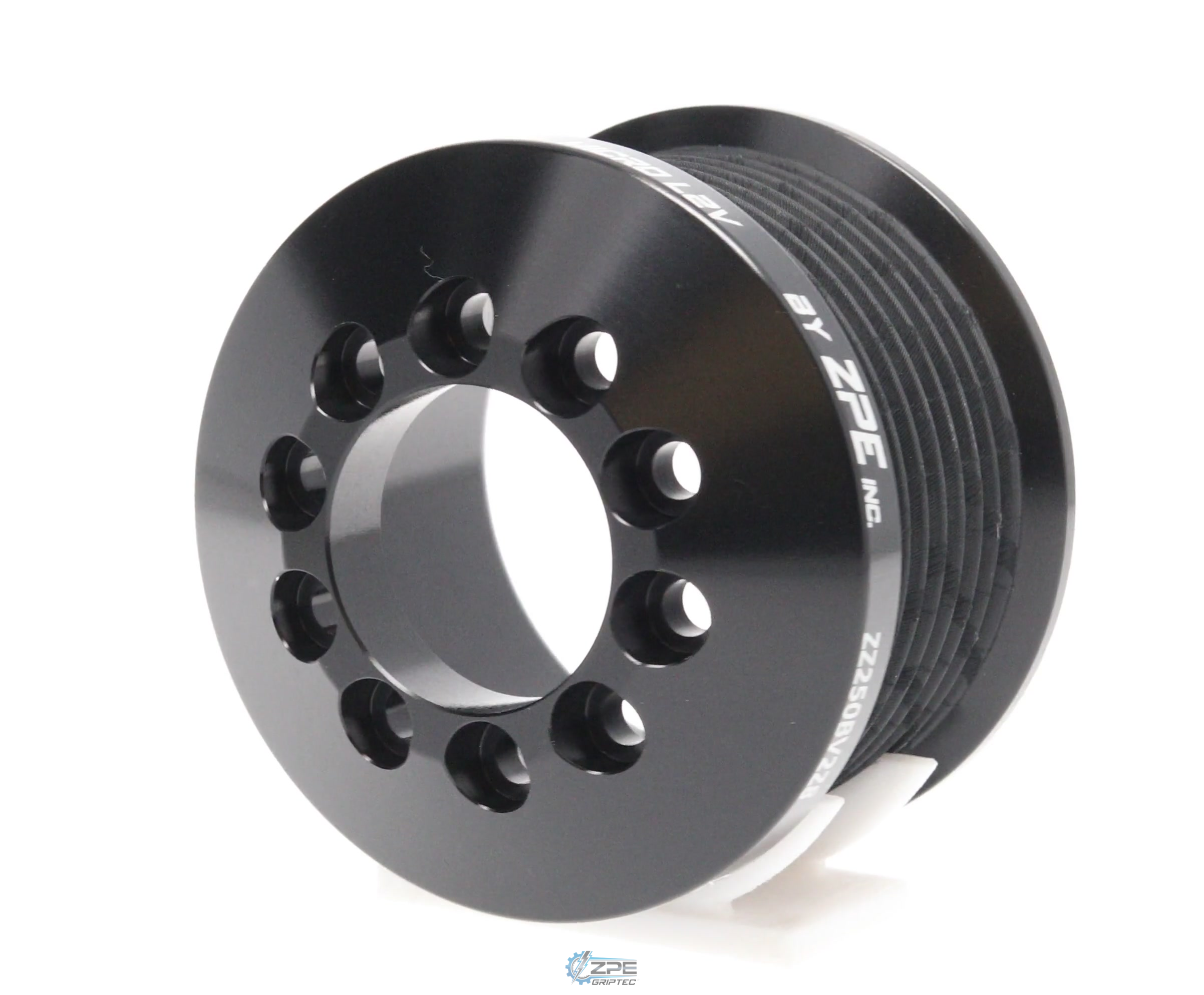 2.50" 8 Rib ZPE GripTec® 2pc MKII LSA L2V Black Pulley Only