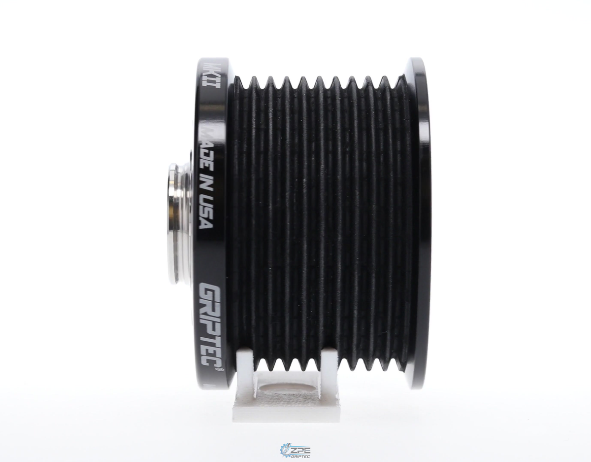 2.55" 10 Rib ZPE GripTec® 2pc MKII LSA L3V Black Pulley & Hub Kit