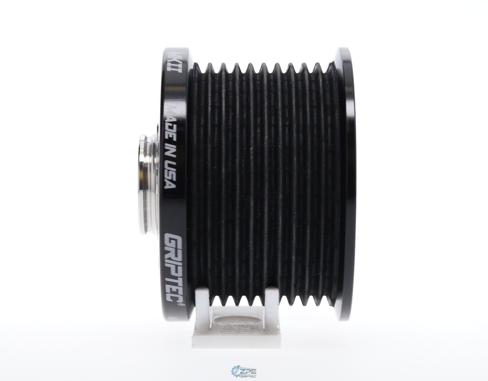 2.55" 10 Rib ZPE GripTec® 2pc MKII LSA L3V Black Pulley & Hub Kit