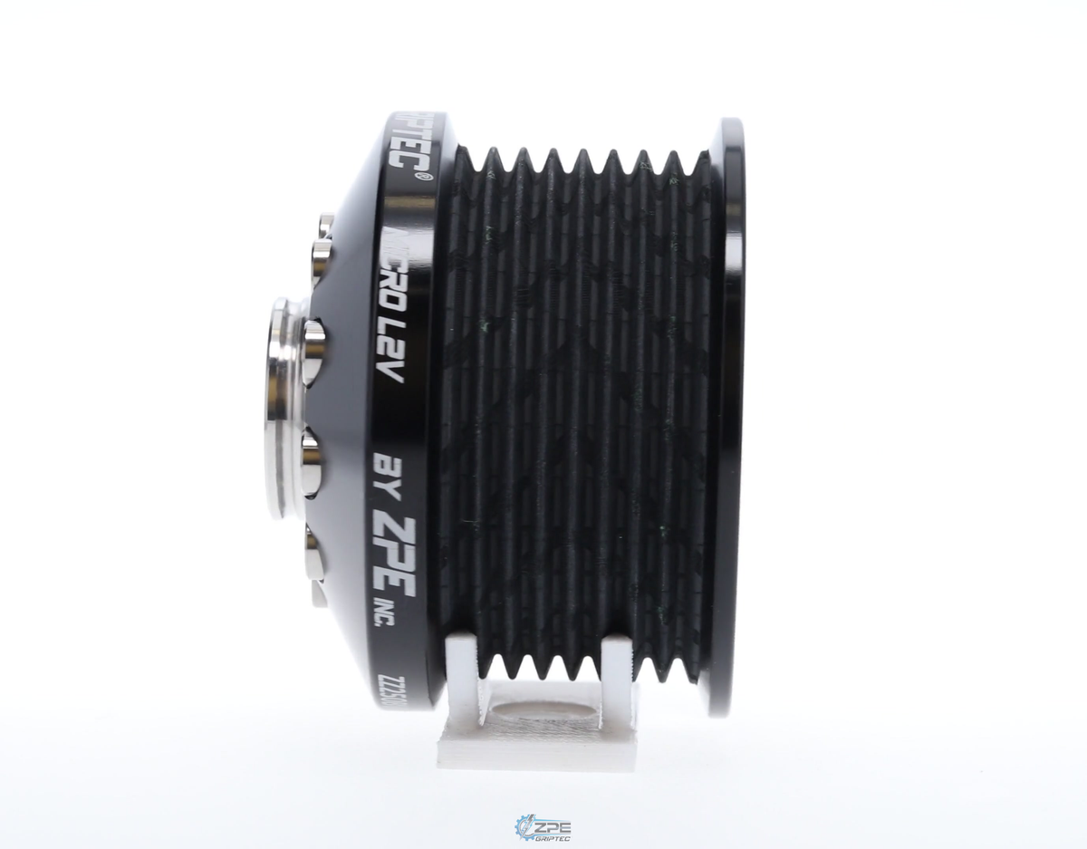 2.50" 8 Rib ZPE GripTec® 2pc MKII LSA L2V Black Pulley & Hub Kit