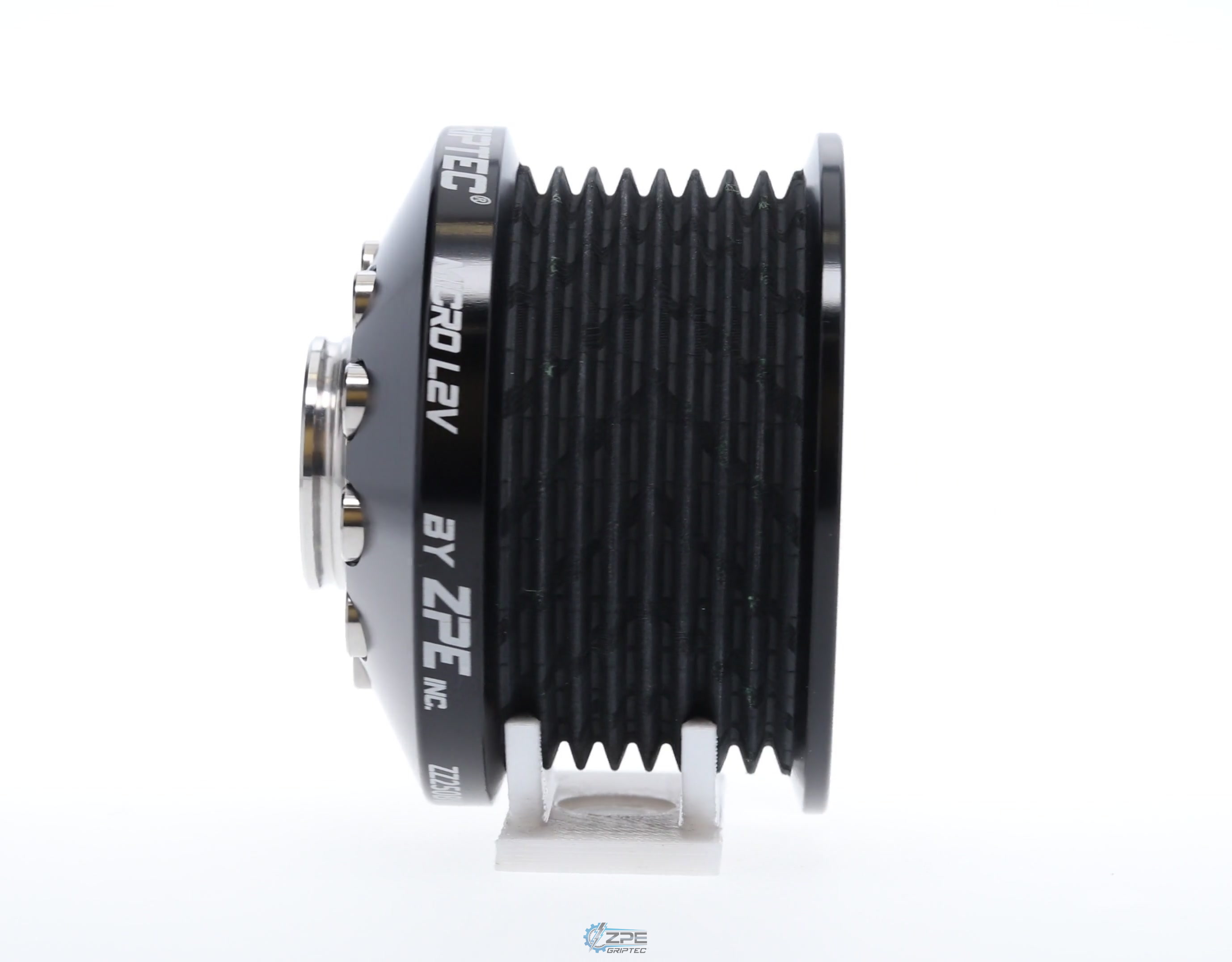 2.50" 8 Rib ZPE GripTec® 2pc MKII LSA L2V Black Pulley & Hub Kit
