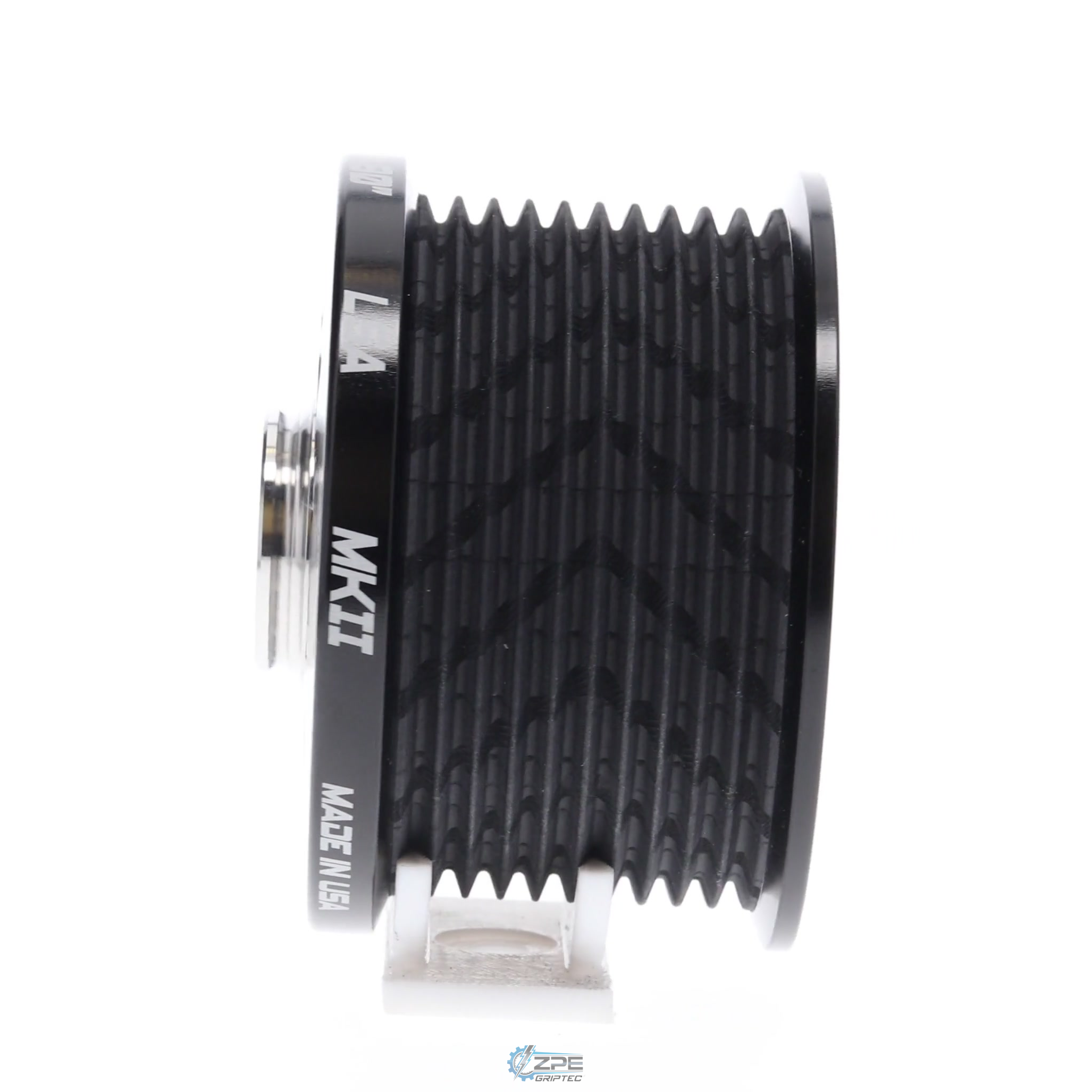 2.80" 10 Rib ZPE GripTec® 2pc MKII LSA L2V Black Pulley & Hub Kit