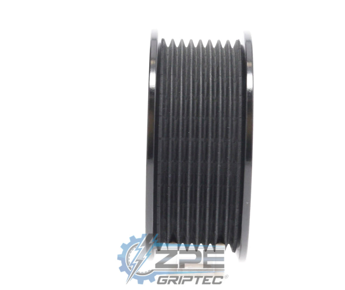3.25" 8 Rib ZPE GripTec® 2pc Edelbrock TVS L3 Black Pulley Only
