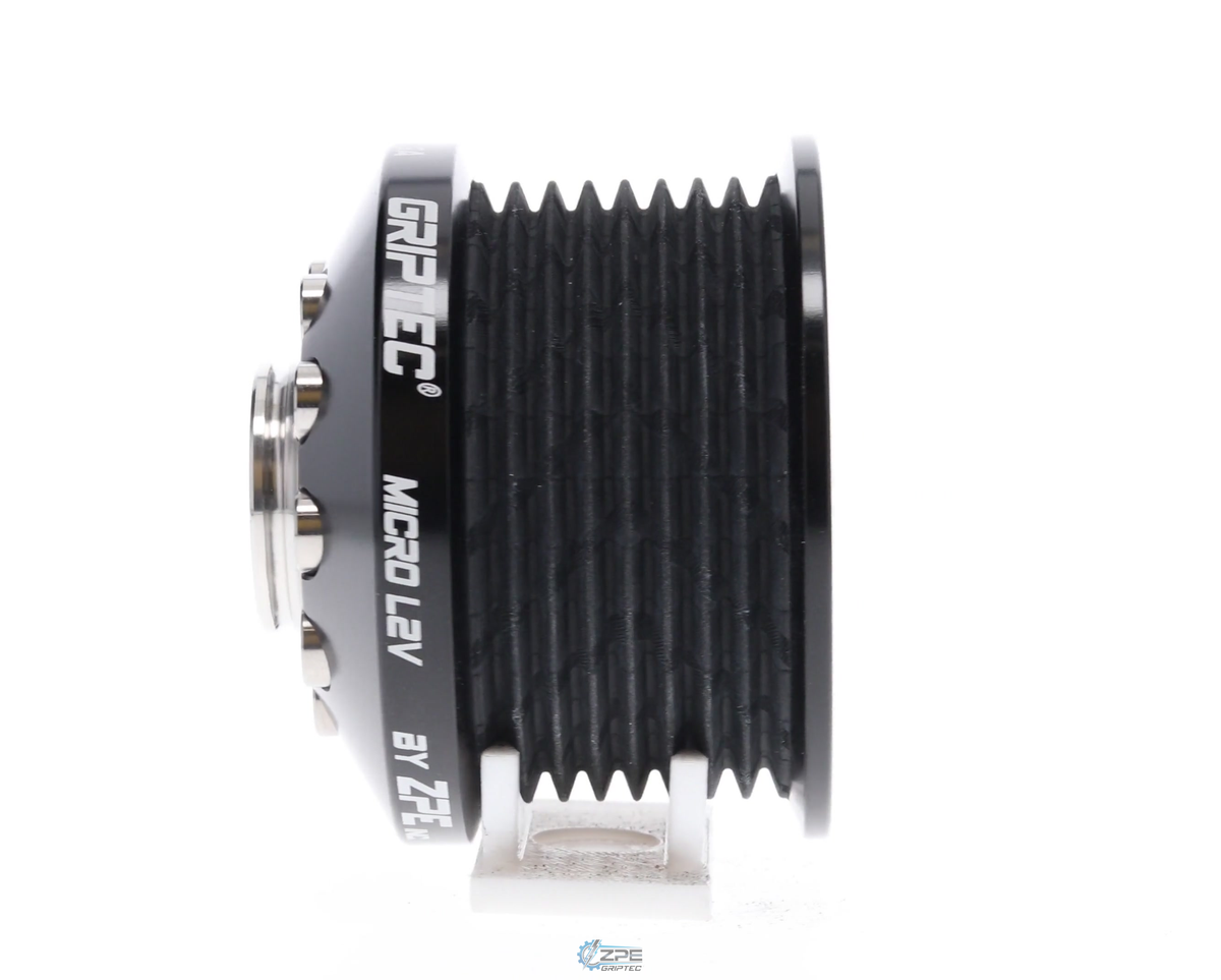 2.40" 8 Rib ZPE GripTec® 2pc MKII LSA L2V Black Pulley & Hub Kit