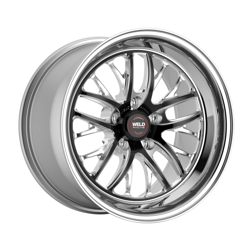 Weld S82 17X7 / 5x114.3 / 4.8 BS / 3.18 HB - Black Center - Polished Shell - Non-BL Wheel