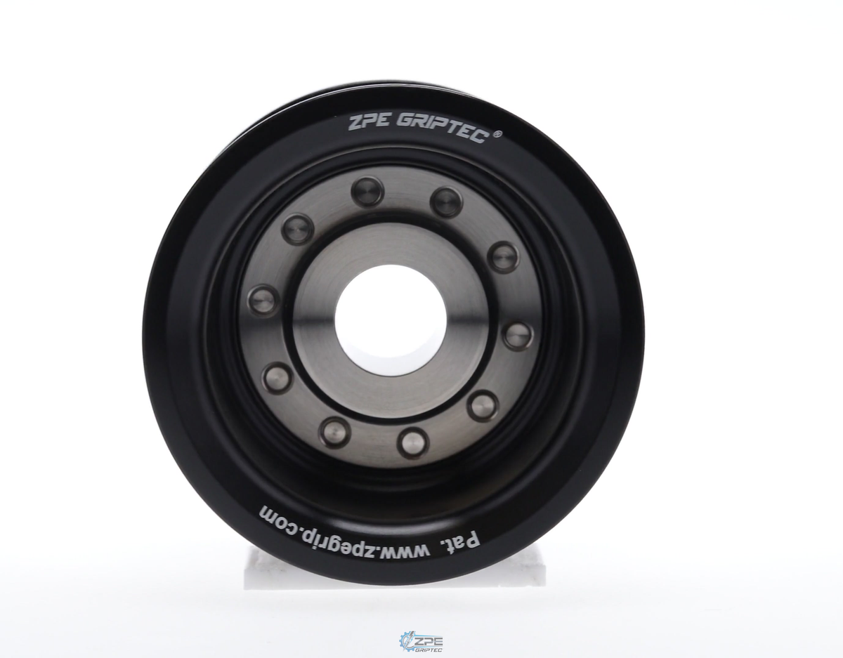2.55" 10 Rib ZPE GripTec® 2pc MKII LSA L3V Black Pulley & Hub Kit