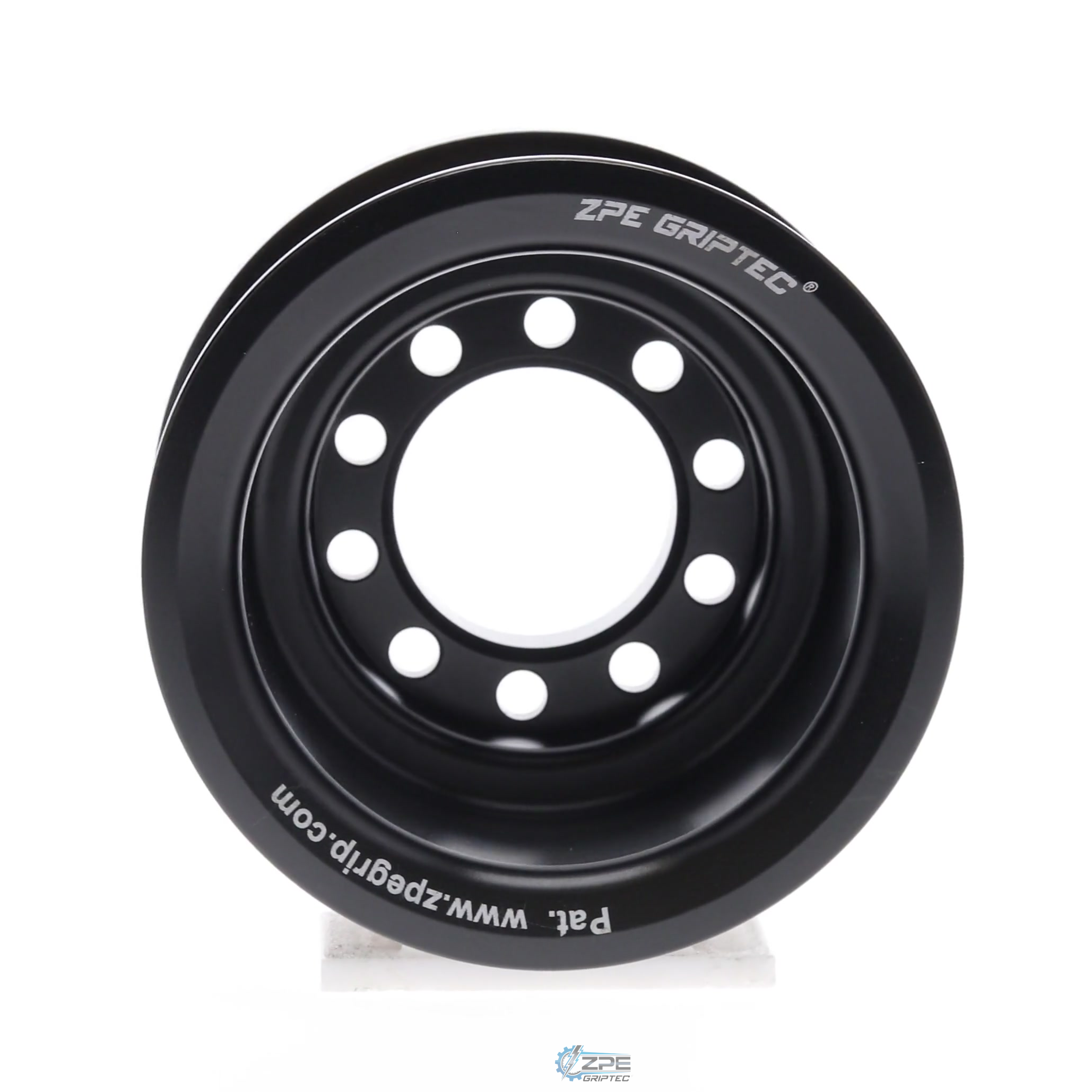 2.85" 8 Rib ZPE GripTec® 2pc MKII LSA L2V Black Pulley Only