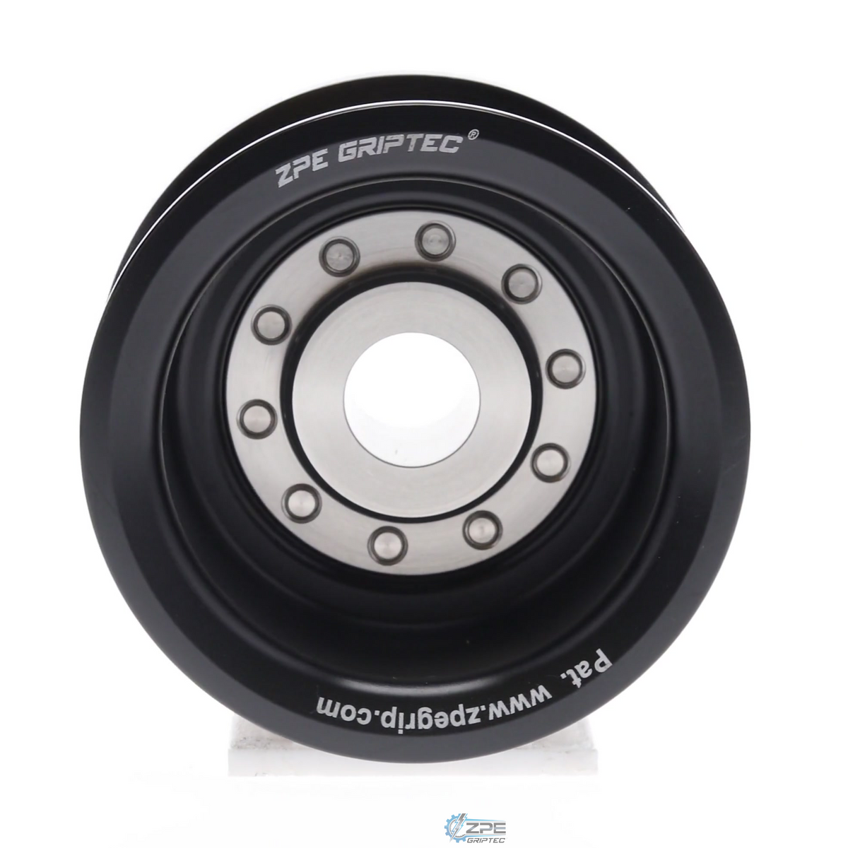2.85" 8 Rib ZPE GripTec® 2pc MKII LSA L2V Black Pulley & Hub Kit