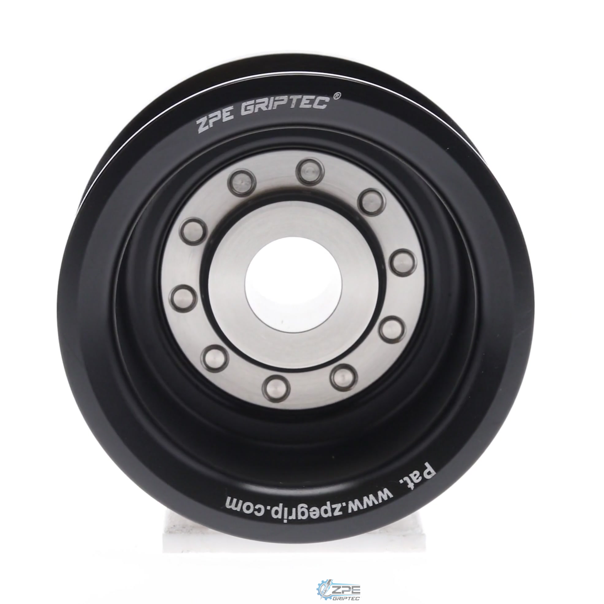2.85" 8 Rib ZPE GripTec® 2pc MKII LSA L2V Black Pulley & Hub Kit