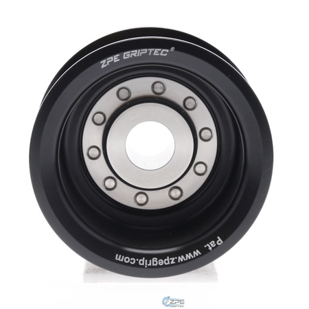2.85" 8 Rib ZPE GripTec® 2pc MKII LSA L2V Black Pulley & Hub Kit