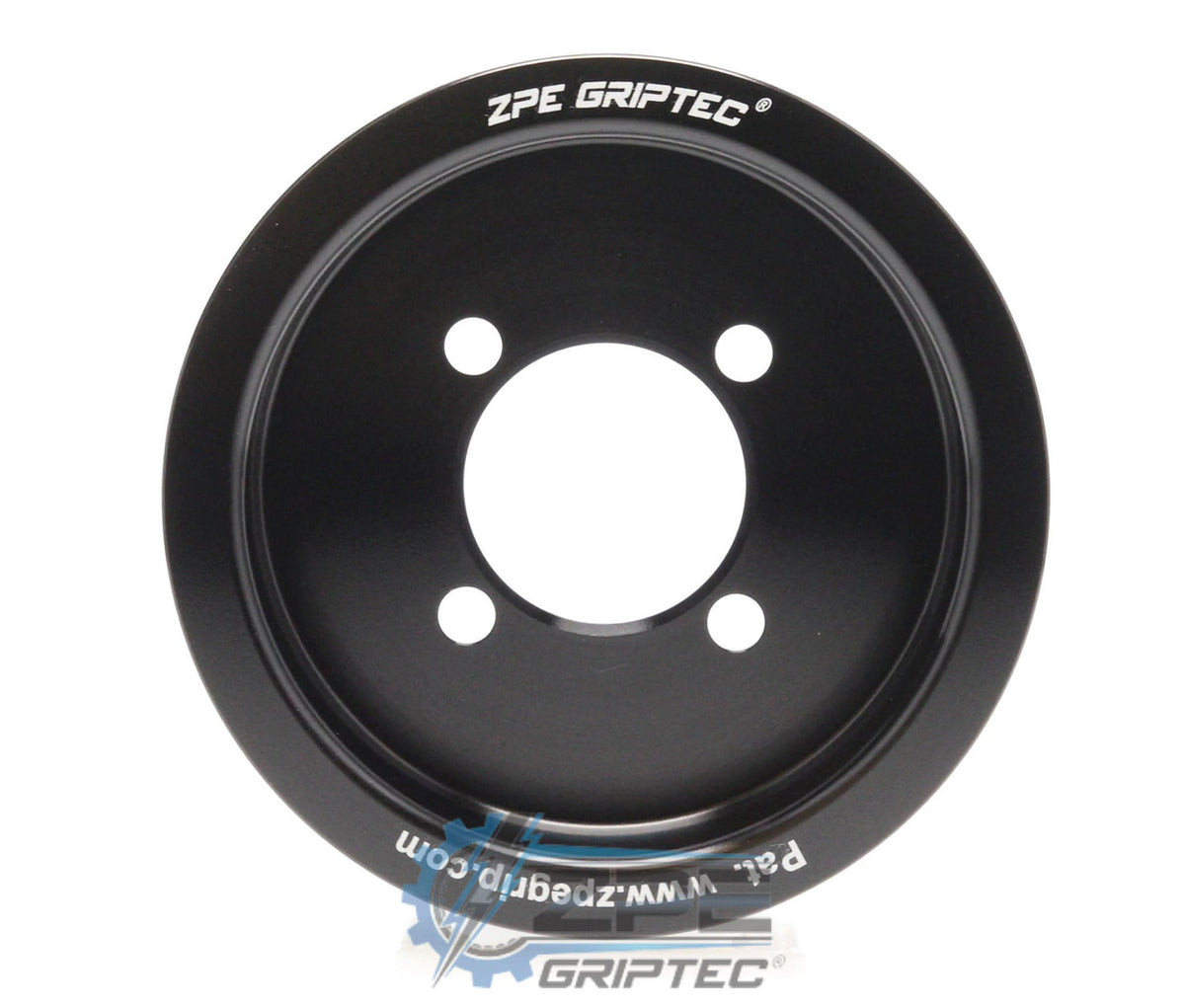 3.50" 8 Rib ZPE GripTec® 2pc Edelbrock TVS L3 Black Pulley Only