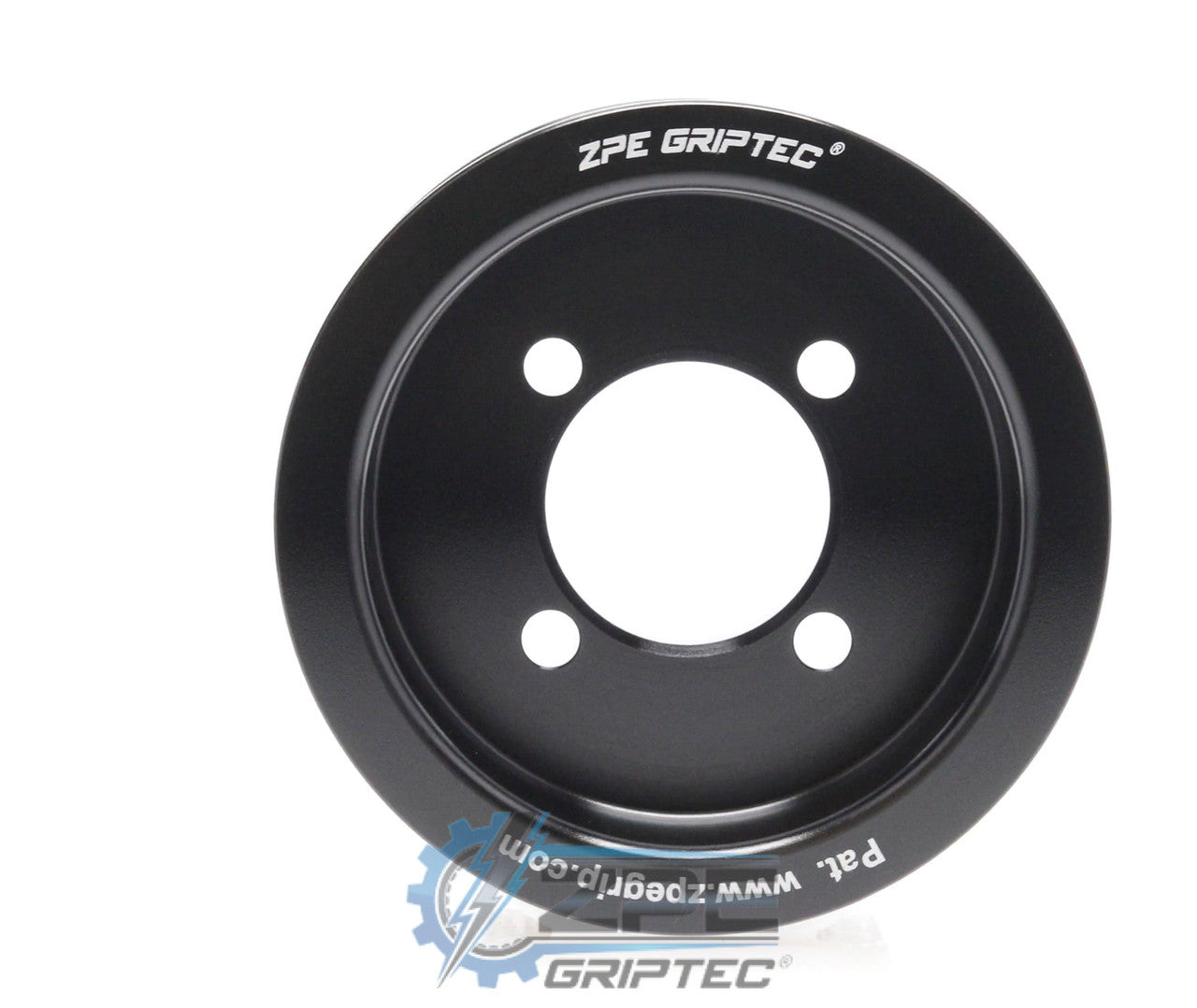 3.25" 8 Rib ZPE GripTec® 2pc Edelbrock TVS L3 Black Pulley Only
