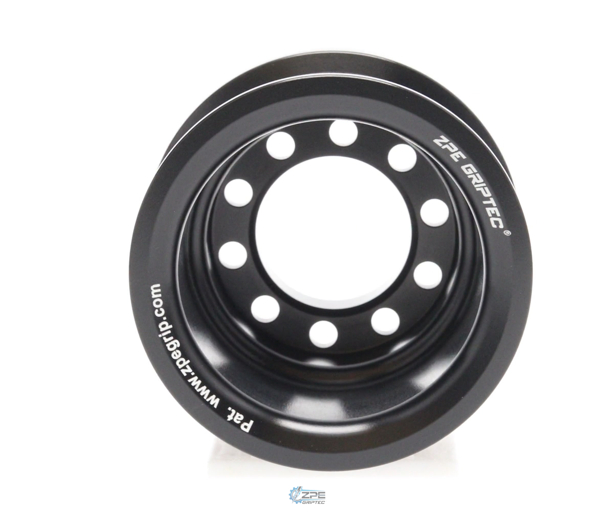 2.50" 8 Rib ZPE GripTec® 2pc MKII LSA L2V Black Pulley Only