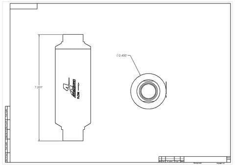 10 Micron Pro-Series Fuel Filter with AN-12 ORB Ports & Cellulose Element