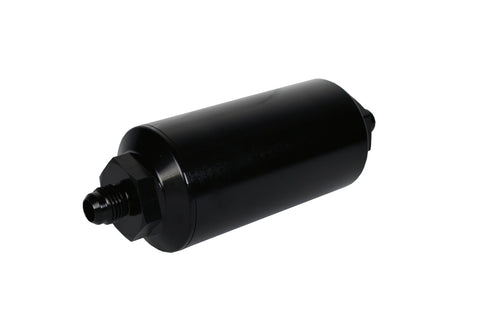 10 Micron Black Fuel Filter with Male AN-06 Ports & Cellulose Element