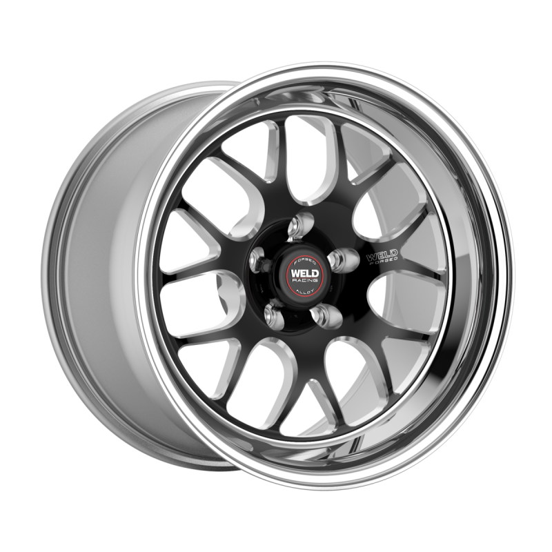 Weld S77 20x11 / 5x127 / 5.8 BS / 3.18 HB - Black Center - Polished Shell - Non-BL Wheel
