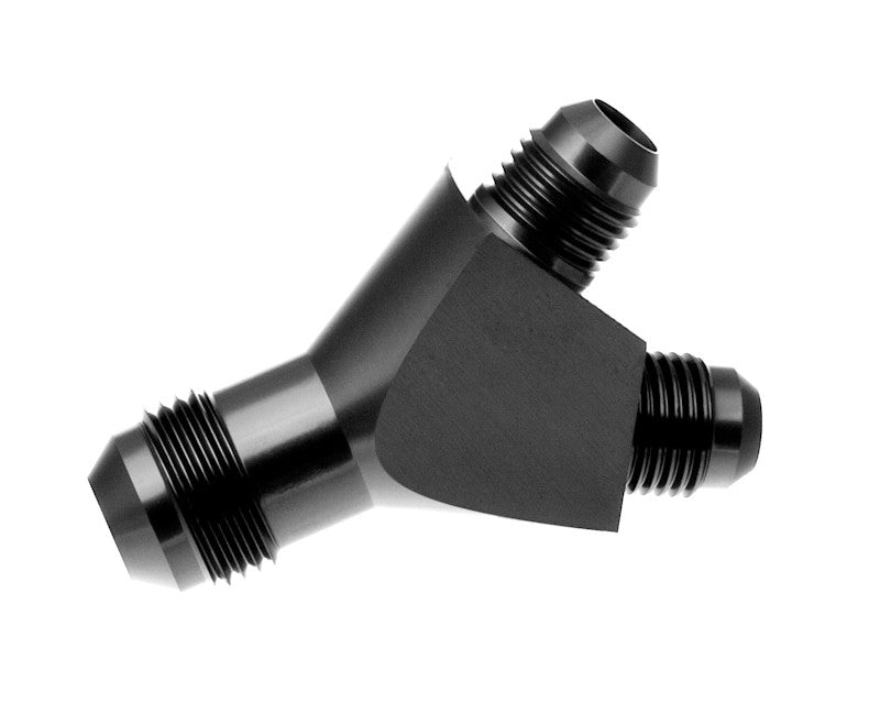 -08 single inlet to -08 dual outlet Y Adapter