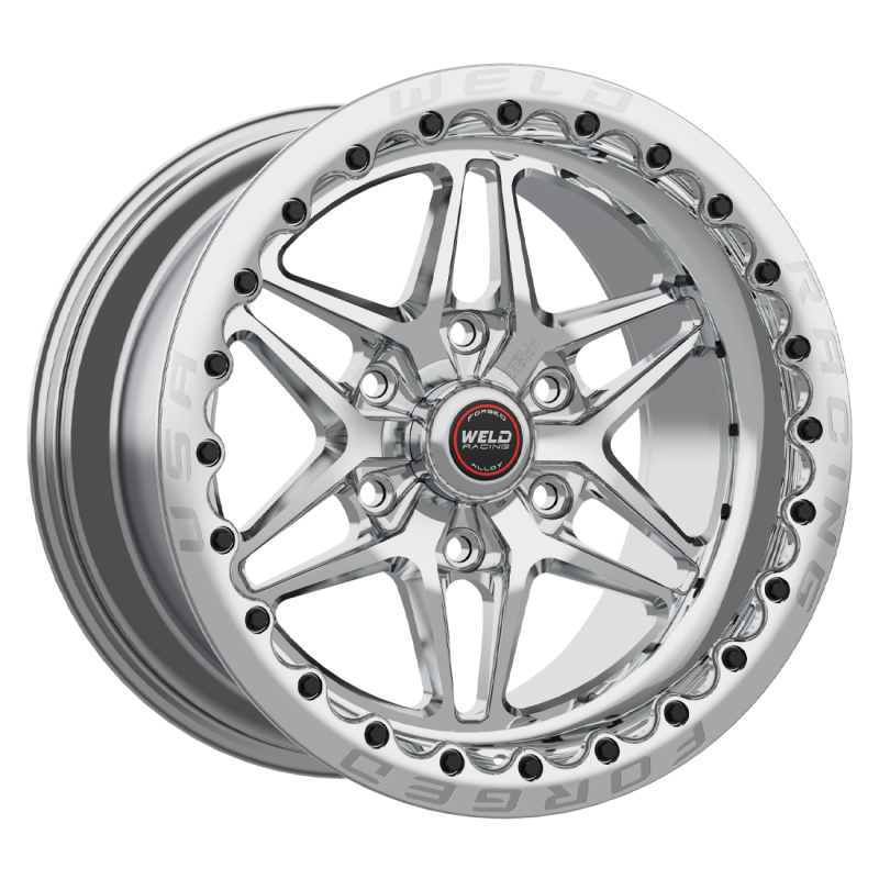 Weld S81 HD Beadlock 15x10/5x135/5.5 BS/3.54 HB-Polished Center-Polished Shell-Polished MT Wheel