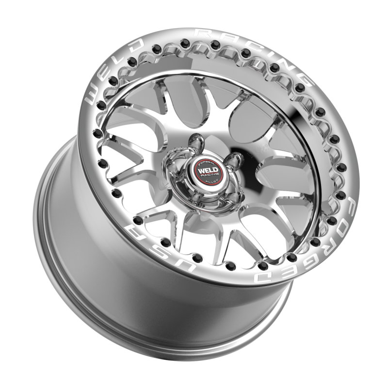 Weld S77 Beadlock 17x10/5x127/7.2 BS/3.18 HB-Polished Center-Polished Shell-Polished SBL Wheel