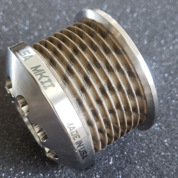 2.35" 8 Rib ZPE GripTec® 2pc MKII LSA L2V Stainless Pulley & Hub Kit