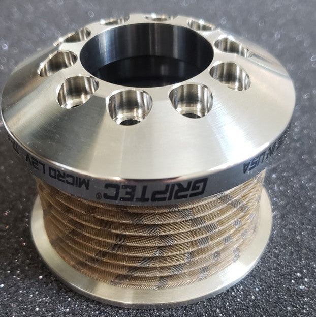 2.35" 8 Rib ZPE GripTec® 2pc MKII LSA L2V Stainless Pulley & Hub Kit