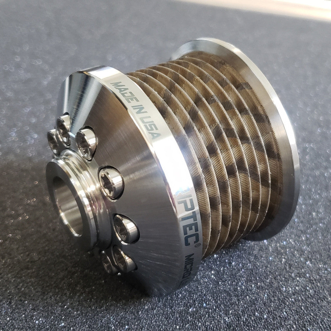 2.35" 8 Rib ZPE GripTec® 2pc MKII LSA L2V Stainless Pulley & Hub Kit