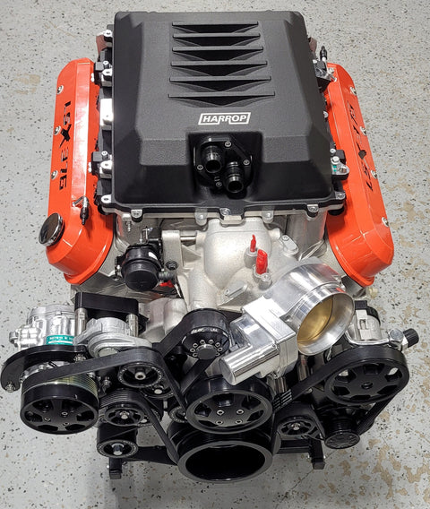 Ported LSA Supercharged LSX 376-B15 Crate Engine w/ Billet Specialties Accessory Drive