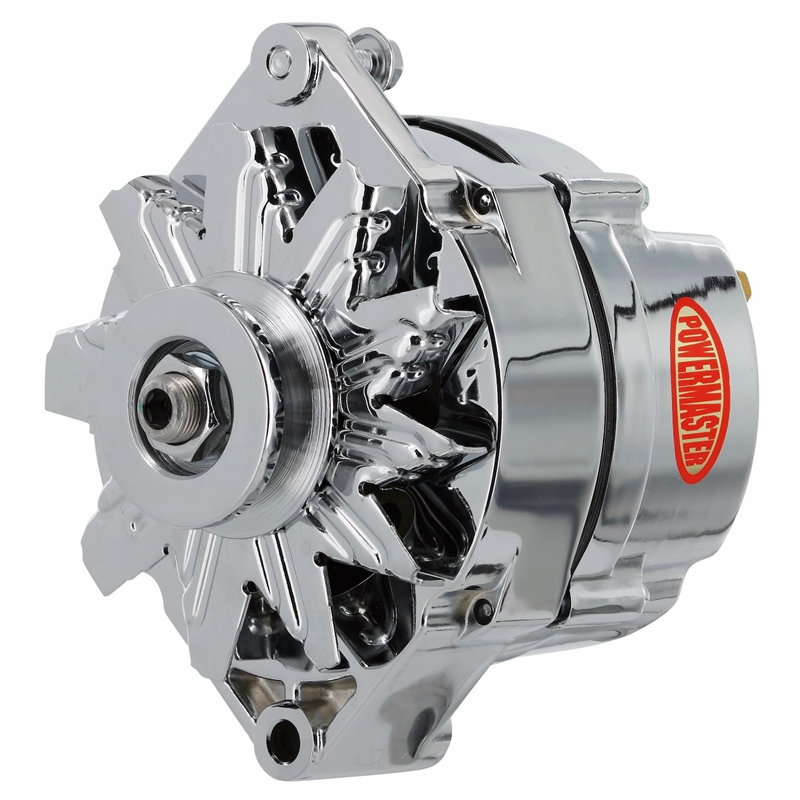 Powermaster 10DN Externally-Regulated 100 Amp Alternator - Chrome Finish