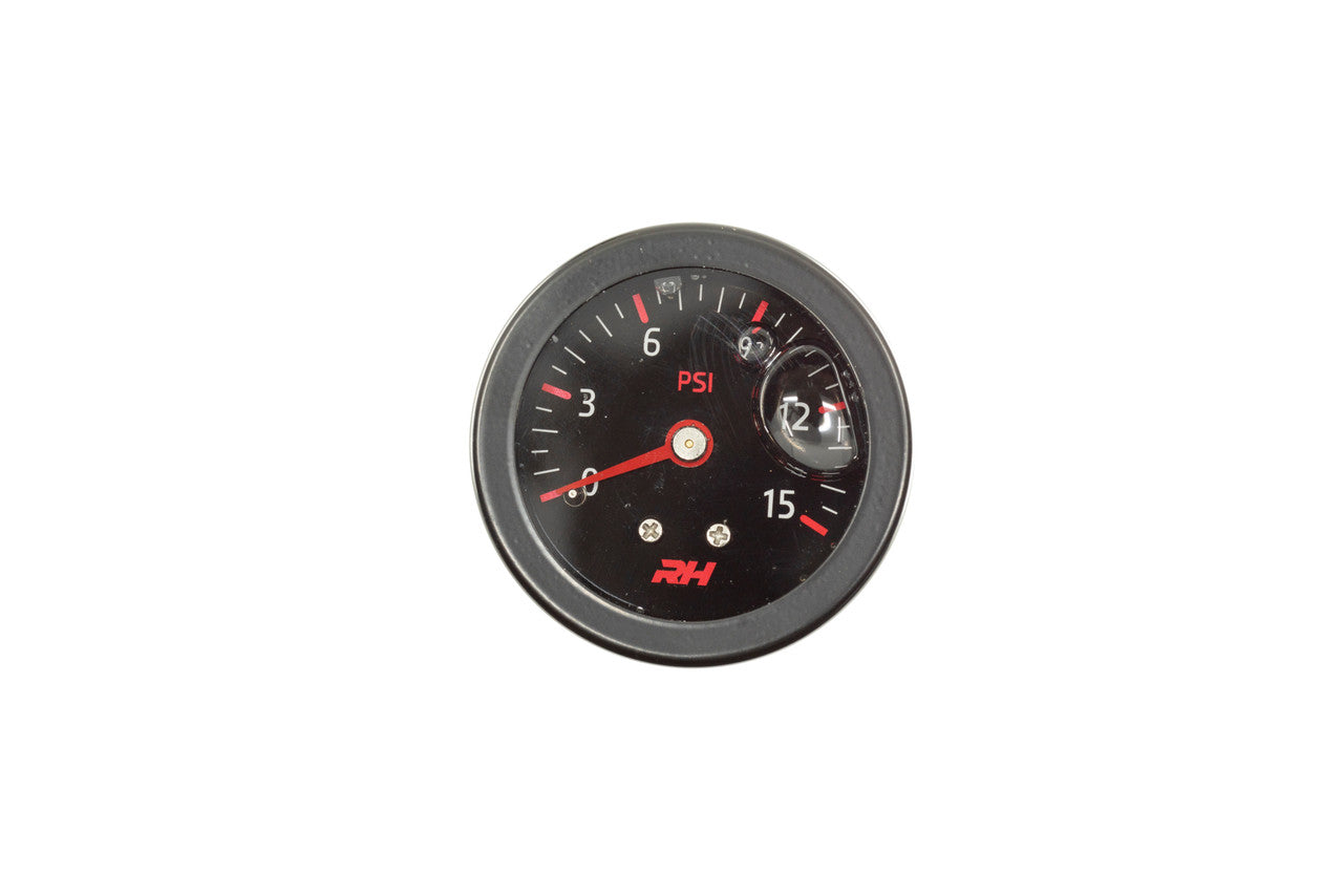 Liquid Filled Fuel Pressure Gauge - All Black Finish