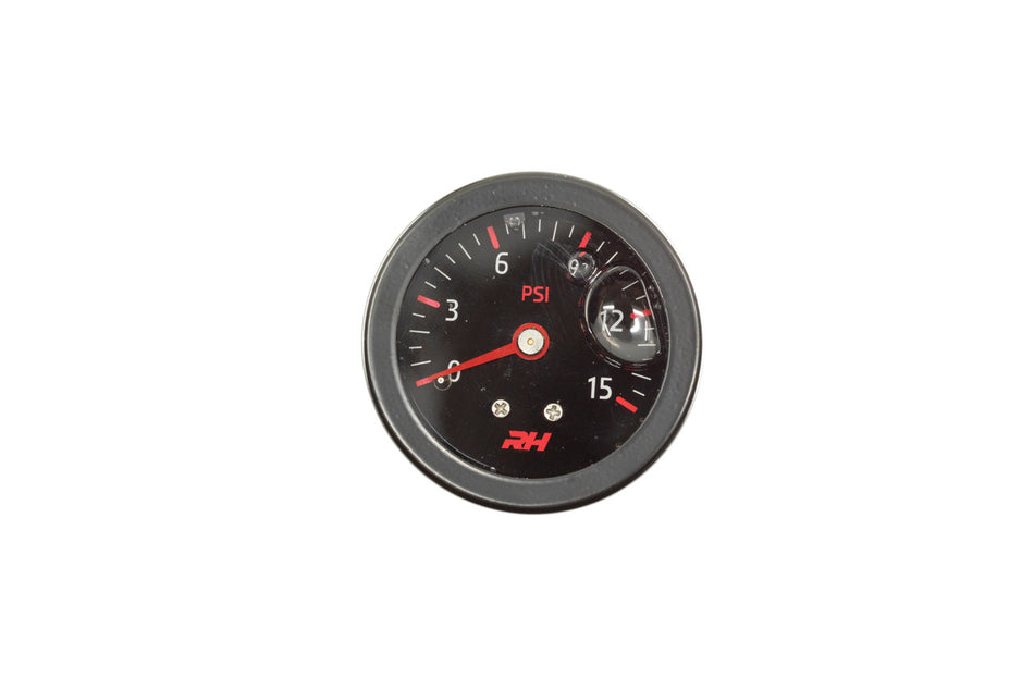 Liquid Filled Fuel Pressure Gauge - All Black Finish