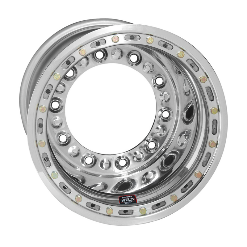 Weld Wide 5 HS 15x12 / 5x10.25 / 4 BS - Polished Shell - Polished OBL Wheel