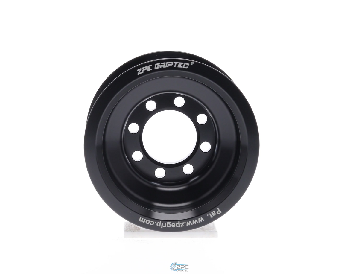 3.00" 10 Rib ZPE GripTec® 2pc HellCat L2V Black Pulley Only