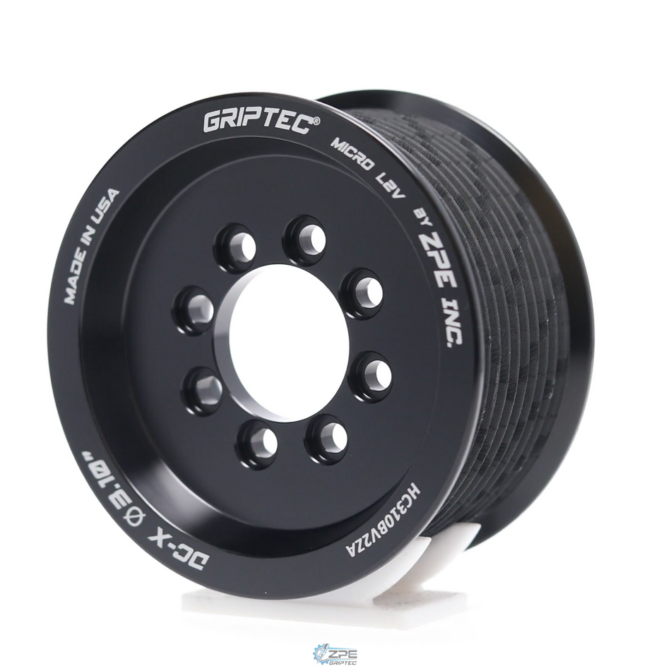 3.10" 10 Rib ZPE GripTec® 2pc HellCat L2V Black Pulley Only
