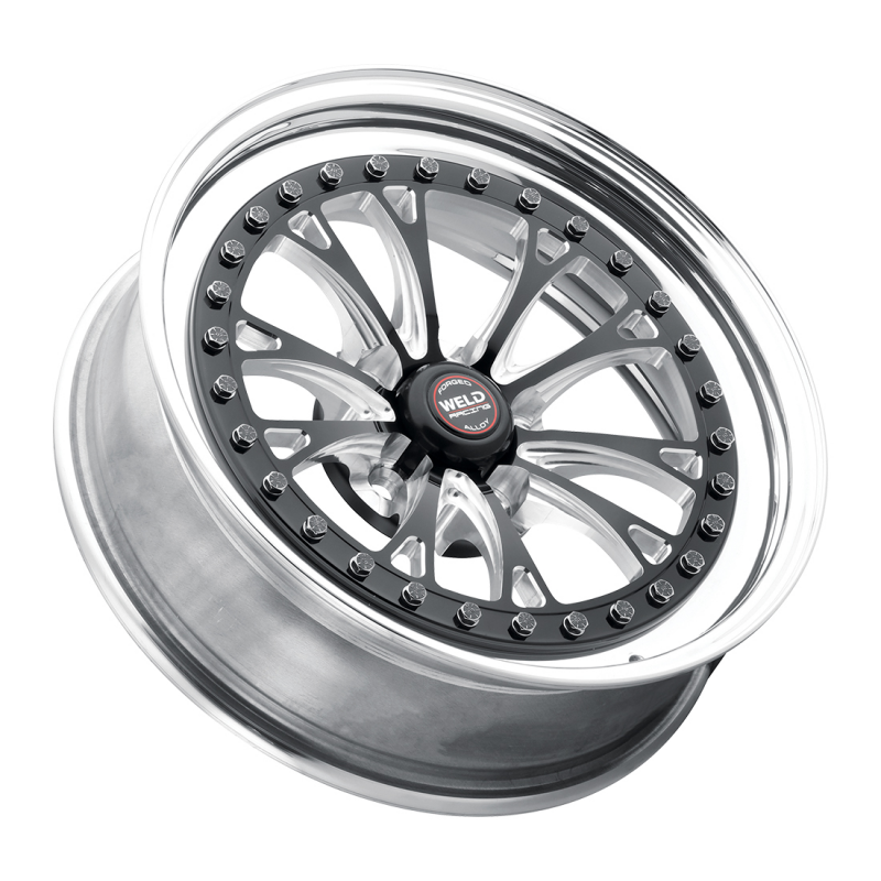 Weld Vitesse 17x5 / 5x120 / 2.2 BS / 3.18 HB - Black Center - Polished Shell - Non-BL Wheel