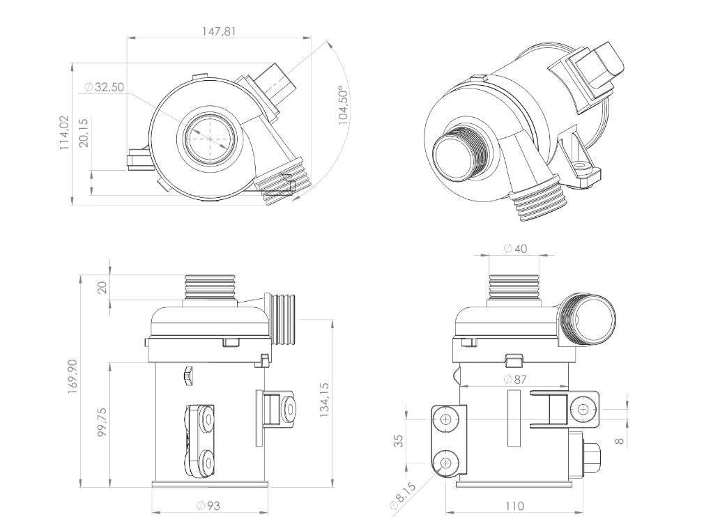 Pierburg CWA400 Intercooler Pump (LIN Version)