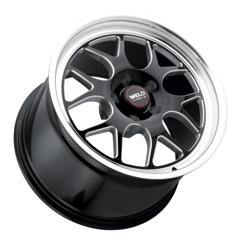 Weld Solana Drag 18x11 / 5x114.3 / 7.73 BS / 78.1 HB - Gloss Black Milled - Non-BL Wheel