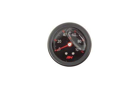 Liquid Filled Fuel Pressure Gauge - All Black Finish